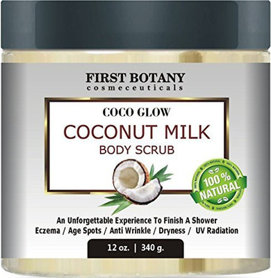 

First Botany Cosmeceuticals 100% Natural Coconut Milk Body Polish With Dead Sea Salt And Vitamin E(340 g)