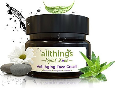 

All Things Equal Love Natural Organic Anti Aging Moisturizer Cream For Face, Neck & Decollete(56.68 g)
