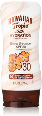 

Hawaiian Tropic Sunscreen Silk Hydration Moisturizing Broad Spectrum Sun Care Sunscreen Lotion - Spf 30(177 ml)