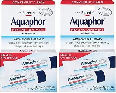 

Aquaphor Healing Ointment, Dry, Cracked And Irritated Skin Protectant (2 Pack Total 4 Tubes)(10 g)
