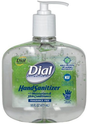 

Dial 1715570 Fragrance Free Antibacterial Instant Hand Sanitizer Gel With Moisturizer And Pump(473 ml)