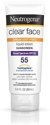 

Neutrogena Clear Face Break-out Free Liquid-lotion Sunscreen Spf 55(88 ml)