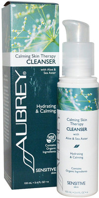 

Aubrey Organics Calming Gentle Skin Cleanser And Moisturizer Hydrating Bundle With Organic Natural Aloe Vera(100 ml)