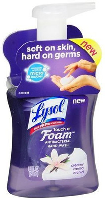 

Lysol Touch Of Foam Antibacterial Hand Wash Creamy, Vanilla Orchid (pack Of 2)(251 ml)