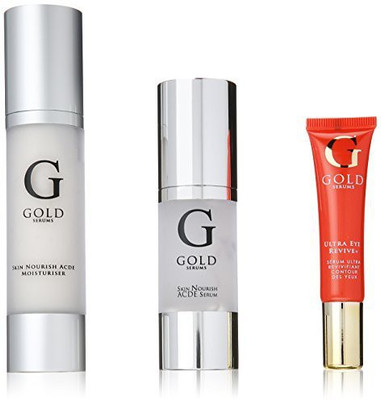 

Gold Serums Bag Set Skin Nourish A-c-d-e Serum Moisturiser And Ultra Eye Revive Plus(400 g)