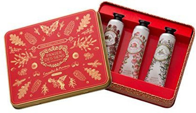 

Panier Des Sens Red Tin 3 Hand Creams Verbena Rose Red Thyme(30 ml)