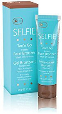 Selfie Tan'n Go Instant Face Bronzer Wash Off Formula Sunless Self Tanner Cream(28.34 g)