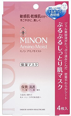 

Minon (minon) Japan Health And Beauty - Minon Amino Moist Purupuru Moist Skin Mask × 4 Pieces *af27*(22 ml)