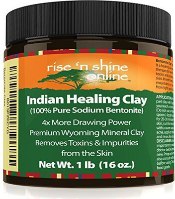 

Rise 'N Shine Online Bentonite Clay Powder - 100% All Natural Face Mask Detox(453.44 g)