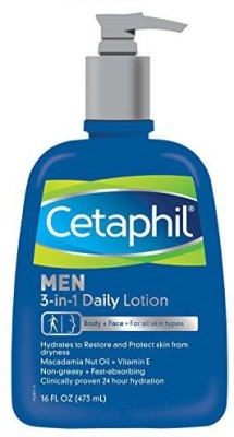 

Cetaphil Men Men 3-in-1 Daily Lotion, 16 Fluid Ounce(473.12 ml)