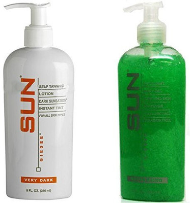 

Sun Laboratories Dark Sunsation Very Dark Self Tanning Lotion And Exfoliant(226.72 g)