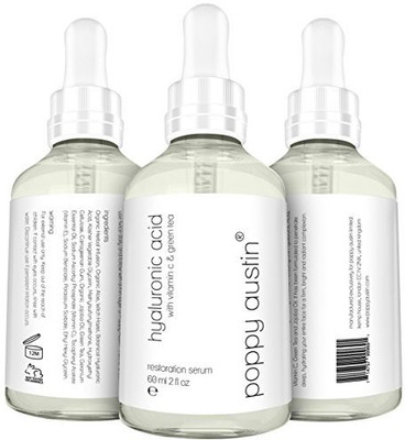 

Poppy Austin Hyaluronic Acid Serum For Skin With Vitamin C Green Tea And Jojoba Oil(60 ml)