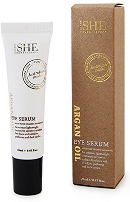 

Om She Aromatherapy Argan Oil Eye Serum .67fl Pure Organic Paraben Free Anti Oxidant Cruelty Free(20 ml)