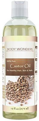 

Body Wonders Castor Oil, Hexane Free For Healthy Hair, Skin And Nails, 16fl(473 ml)
