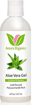 

Amara Organics Aloe Vera Gel From Organic Cold Pressed Aloe(237 ml)