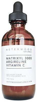 

Asterwood Naturals Matrixyl 3000 30% + Argireline 30% + Vitamin C 20% Serum With Organic Hyaluronic Acid(116 ml)