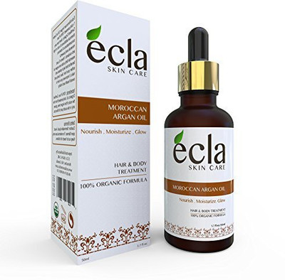 

ecla SKIN CARE Organic Moroccan Argan Oil For Face Hair Skin & Nails 100% Pure Certified(50 ml)