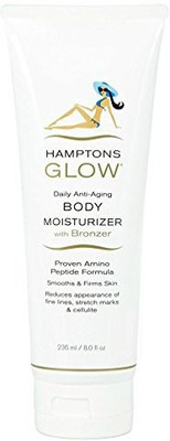 

Hamptons Glow Gradual Tanner Anti-aging Daily Body Moisturizer Bronzer Paraben & Alcohol Free(236 ml)