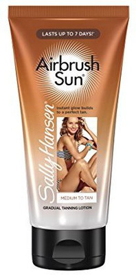 Sally Hansen Airbrush Sun Gradual Tanning Lotion, Medium, 5.9ounce(167.206 g)