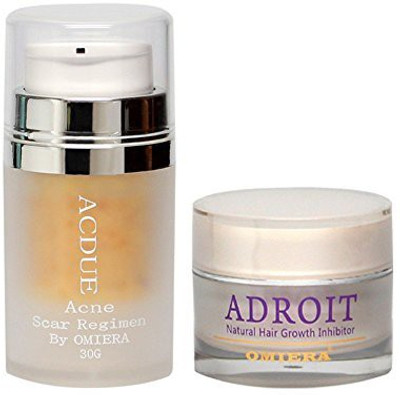 

Omiera Labs Acdue Acne Scars Treatment Cream + Adroit Hair Growth Inhibitor2pc Set(30 g)