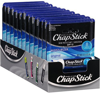 

Chapstick Skin Protection Sunscreen Moisturizer, Original Spf 12 (pack Of 24)(4 g)