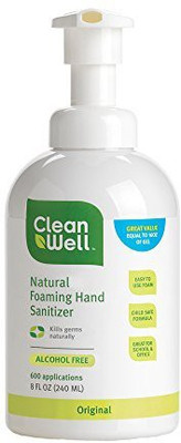 

Cleanwell All-natural Foaming Hand Sanitizer, Original Scent (pack Of 3)(240 ml)