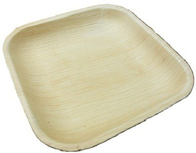 

Ezee Eco Friendly Areca Leaf Square Plate 7" 10 pcs Dinner Plates(Pack of 4)
