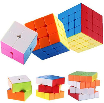 

Dreampark 3-Pack Stickerless Magic Cube Puzzle - 2X2 Speed Cube, 3X3 Magic Cube, 4X4 Stickerless Cube Toys(6 Pieces)