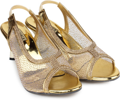 

Moonwalk Women Gold Heels