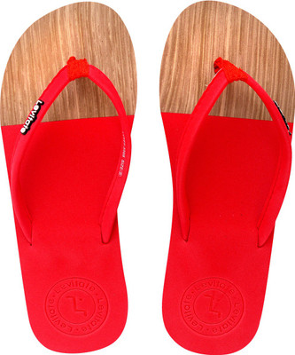 

Levitate Dual wood Flip Flops, Pine red