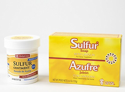 

De La Cruz Sulfur Ointment Cream6oz [1] , Soap With Lanolin [1] Combo(124.696 g)
