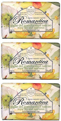

Saponeria Nesti Firenze "giglio Del Granducato E Narciso" Luxurious Natural Soap, "romantica" Line(250 g, Pack of 3)