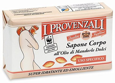 

I Provenzali "sapone Corpo" With Sweet Almond Oil Soap(250 g, Pack of 4)