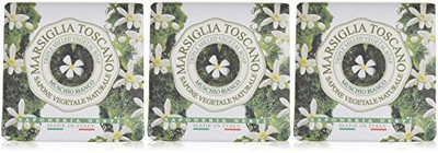 

Saponeria Nesti Firenze "muschio Bianco" White Musk Perfumed Soap, "marsiglia Toscano" Line 7.0(200 g, Pack of 3)