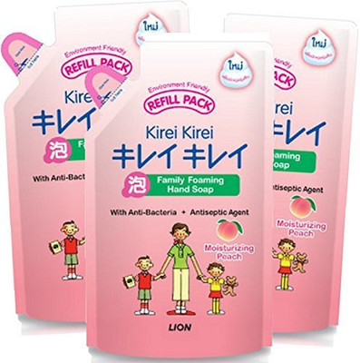 

Beautybreeze Kirei Kirei Anti-bacterial Antiseptic Hand Soap Family Foaming Hand Wash Gel , Moisturizing Peach(200 ml, Pack of 3)