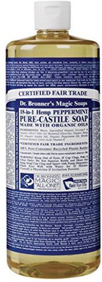 

Dr. Bronner's Peppermint Castile Soap(906.88 g, Pack of 2)