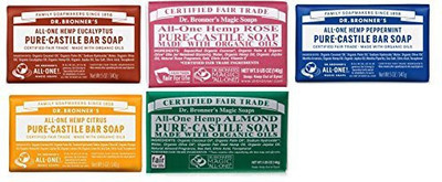 

Dr. Bronner's 5 Piece Variety Bar Soap Set(140 g, Pack of 5)
