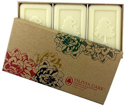 

Olivia Care Natural Olive Oil Bath Soaps, Essence Of Mandarin Set Of Three(567 g, Pack of 3)