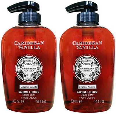 

Perlier "1783 Caribbean Vanilla" Liquid Soap, Original Vanilla Scent(300 ml, Pack of 3)