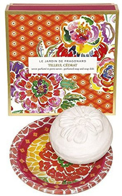 

Fragonard Jardin De Tilleul Cedrat Perfumed Sculpted Soap & Dish Set(100 g)