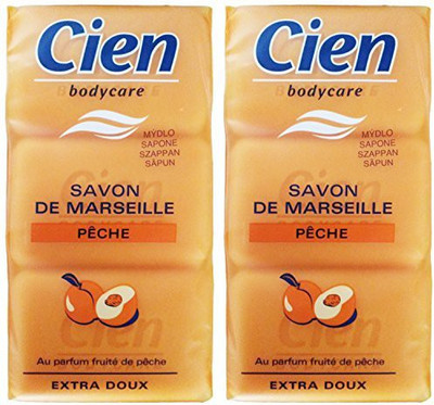 

Cien Marseille Soaps, Peach Scent(100 g, Pack of 6)