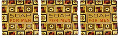 Greenwich Bay Trading Company Mens Exfoliating Bar Soap, Masculine Scent With Shea Butter For Men Soap(179.959 g, Pack of 3)