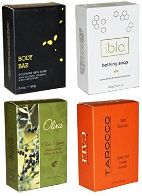 

Baronessa Cali Sicilian Bar Soap Variety Pack Of 4(150 g, Pack of 4)
