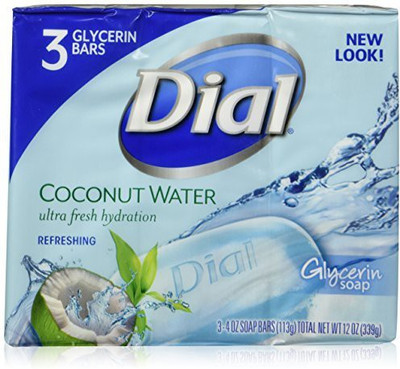 

Dial Soap Bar, Coconut Water, 3 Count(113 g, Pack of 3)