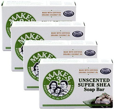 

Makes 3 Organic Shea Butter Soap Pack(100 g, Pack of 4)