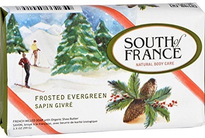 

South of France Frosted Evergreen Bar Soap- 1 Each(99.19 g)