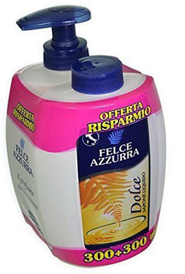 Felce Azzurra Paglieri: " " Liquid Soap, "dolce" For Sensitive Skin, Measuring Cap(300 ml)