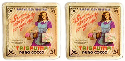 

Alighiero Campostrini "trispuma" Pure Coconut Biodegradable Soap(300 g, Pack of 2)