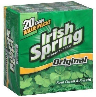 

Irish Spring Deodorant Soap Original Scent - 20 Value Pack(106.275 g, Pack of 20)