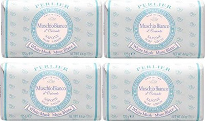 

Perlier "muschio Bianco"white Musk Scented Soap Packages(99.19 g, Pack of 4)